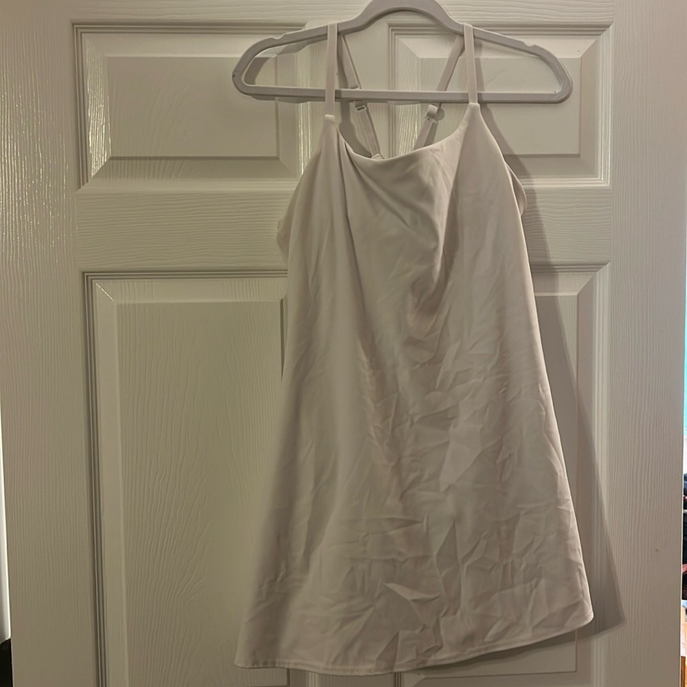 White Athletic Dress with Built-In Support